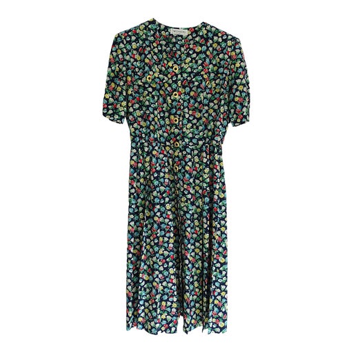 Robe midi à fleurs
