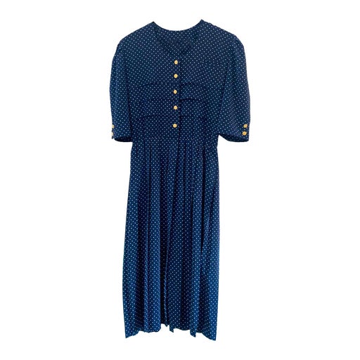 Robe longue à pois
