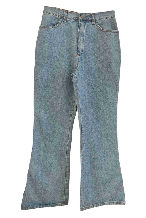 Flared cotton jeans