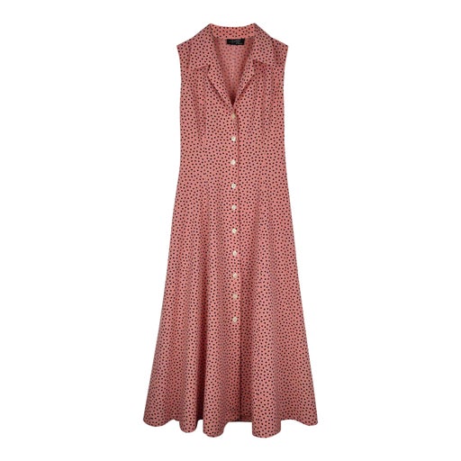 Polka dot shirt dress