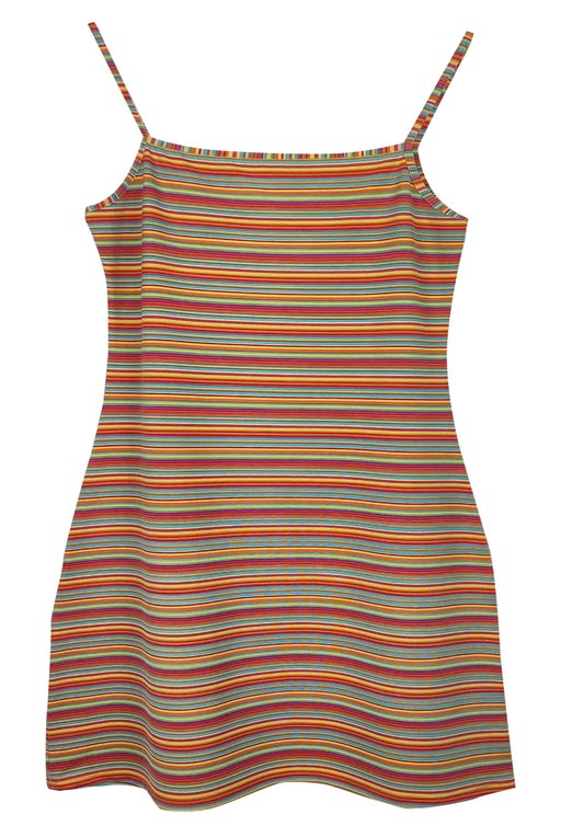 90's striped mini dress
