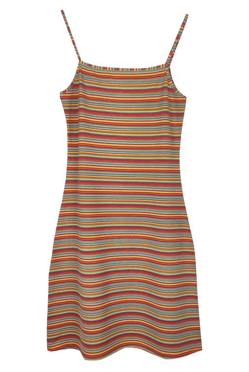 90's striped mini dress