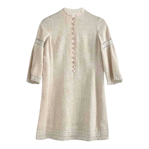 Robe en lin et coton