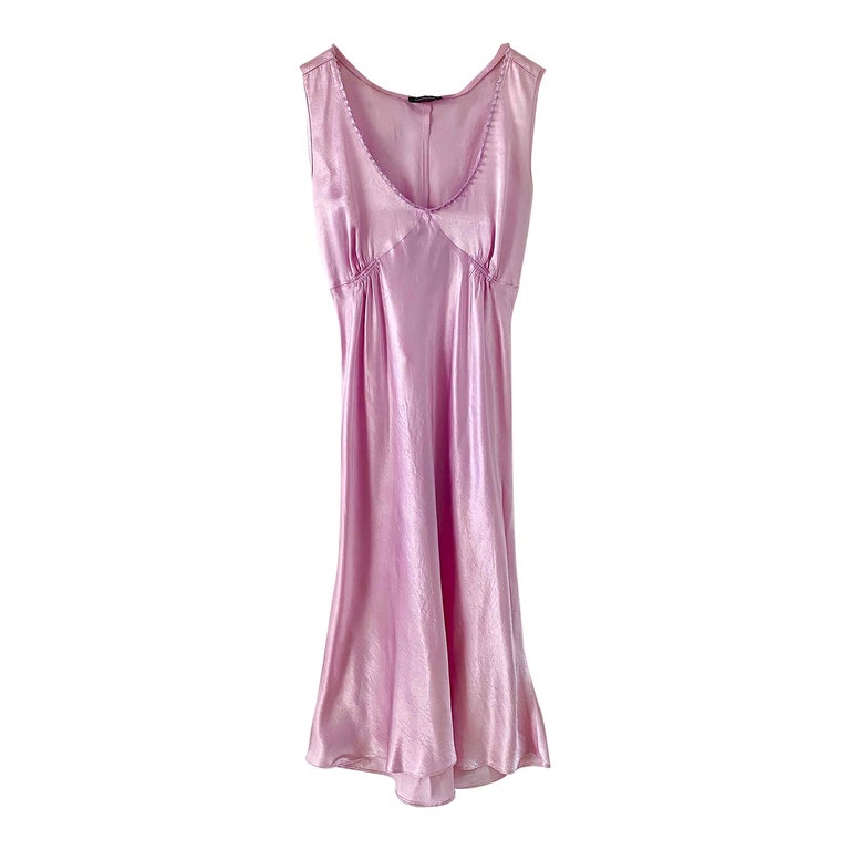 Robe midi en satin
