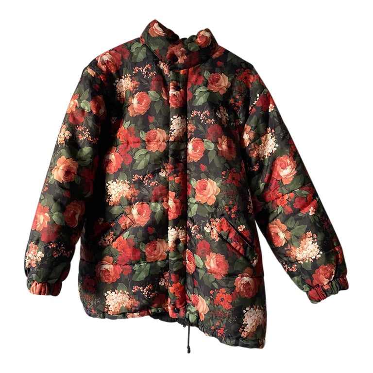 Floral puffer jacket pour femme Imparfaite
