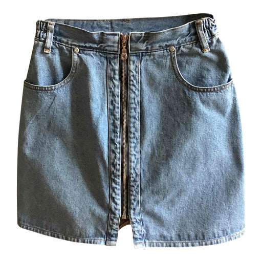 Denim mini skirt