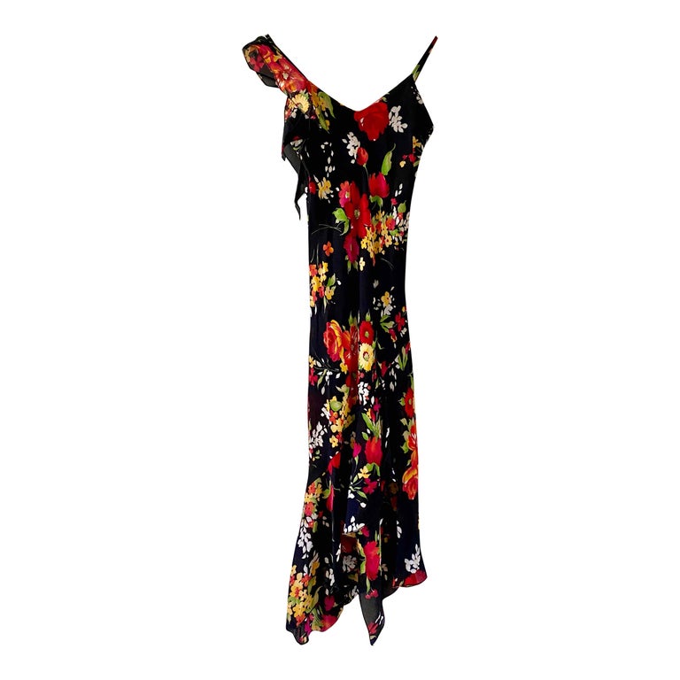 Robe longue à fleurs