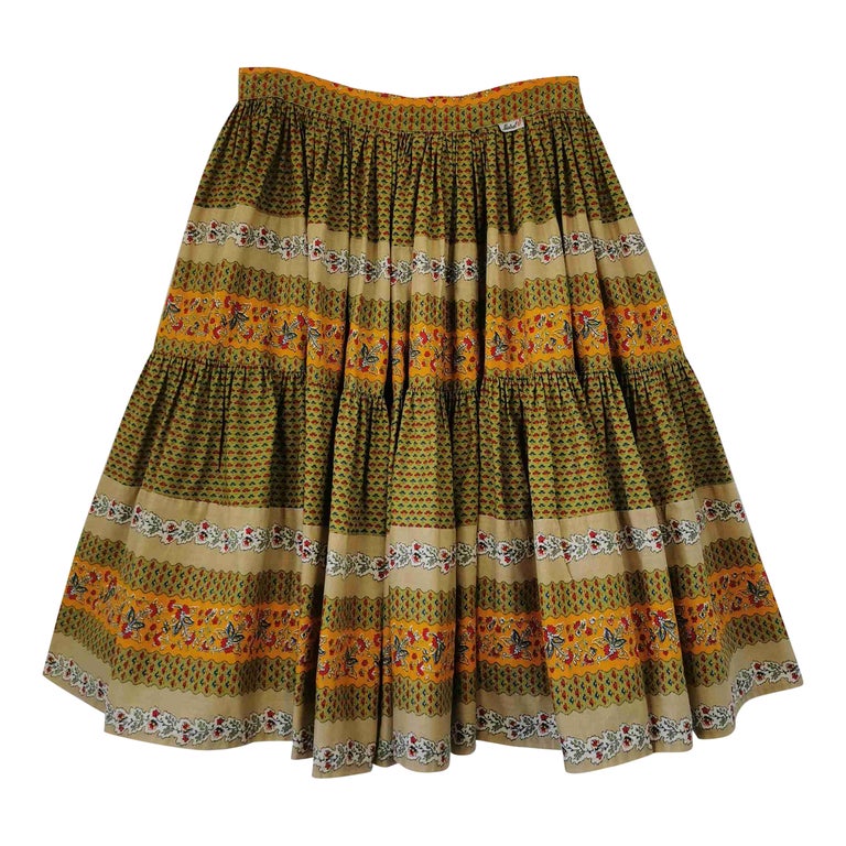 Jupe provençale en coton