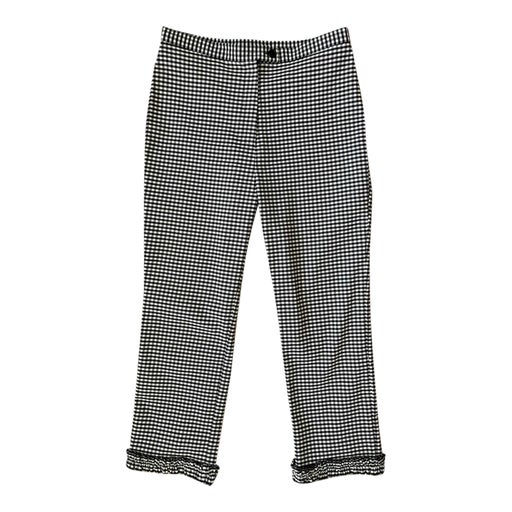 Gingham cropped trousers