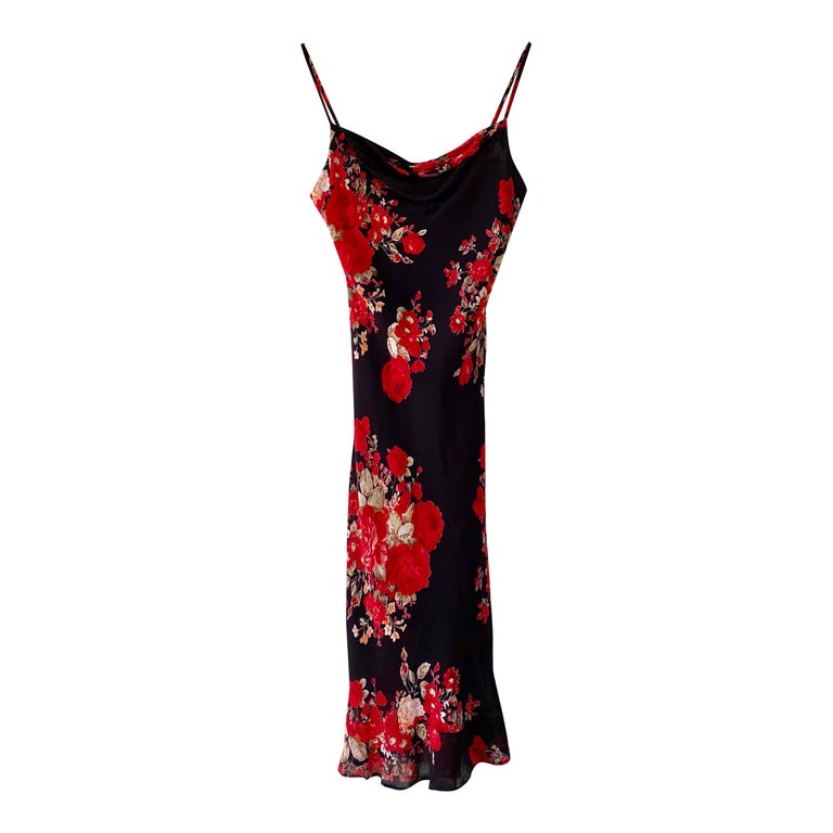 Robe midi à fleurs