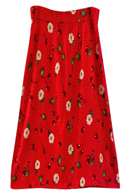 Cherries mini skirt