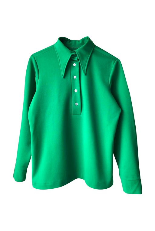 Apple green polo shirt