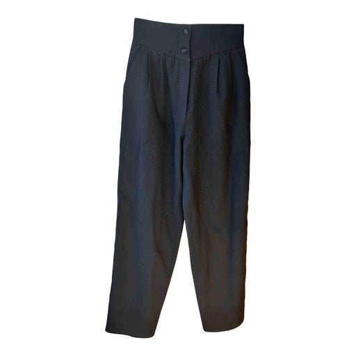 Wool and silk pants