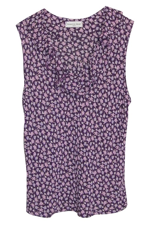 Purple floral top