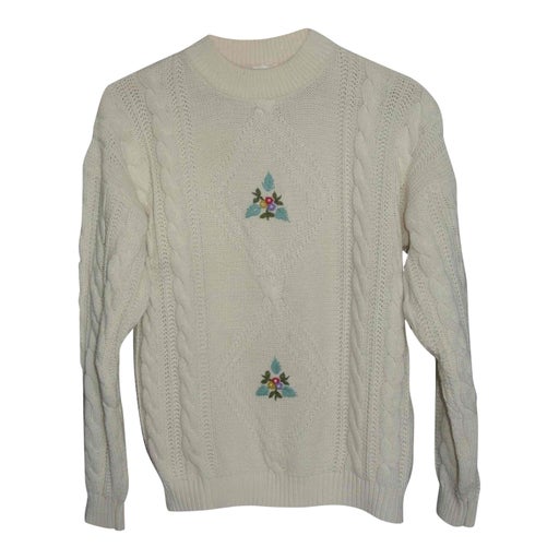 Pull en maille brodé