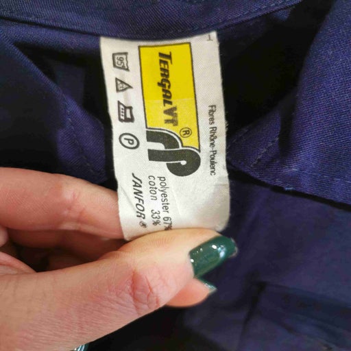 Bleu de travail zippé