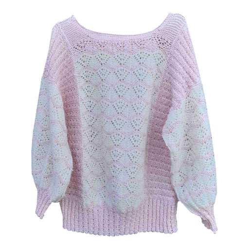 Pull en mohair et coton