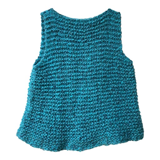 Pull sans manches en crochet