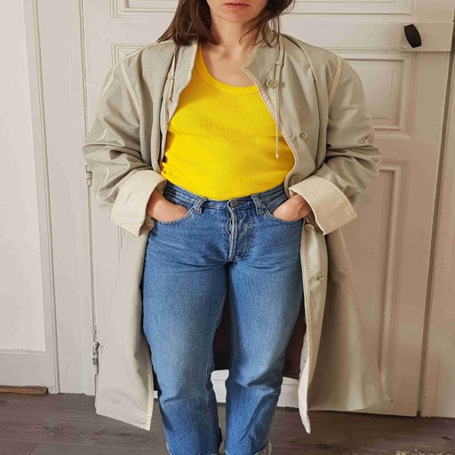 Ribbed cotton T-shirt