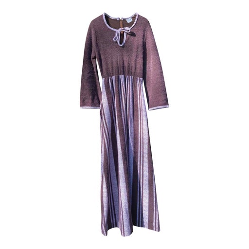 Robe longue en laine