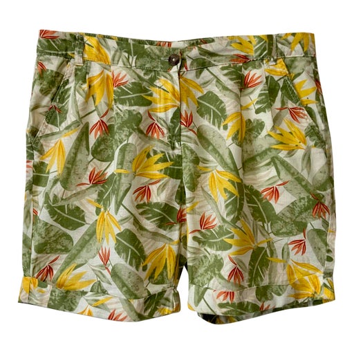 Short en lin et coton