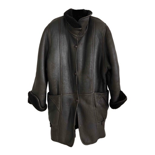 Manteau en peau lainée