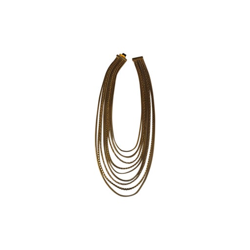 Collier en métal doré