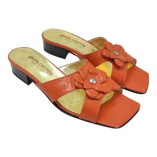 Mules en cuir