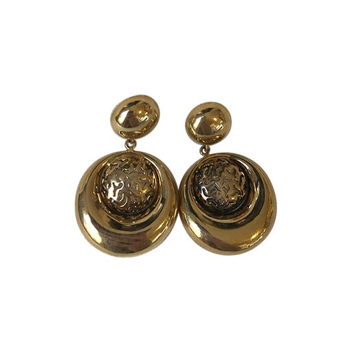 Boucles d’oreilles en métal doré