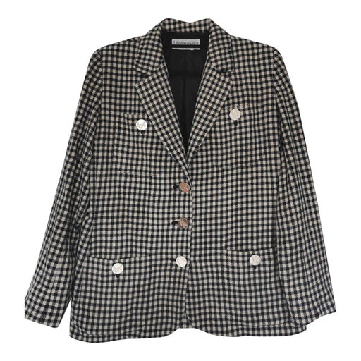 Yves Saint-Laurent gingham wool blazer