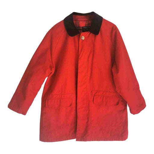 Red overcoat jacket