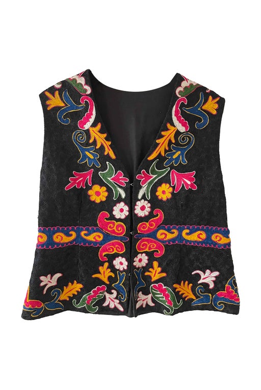 Embroidered vest