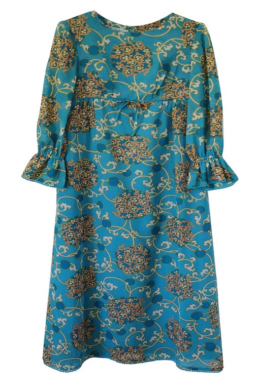 Turquoise long dress