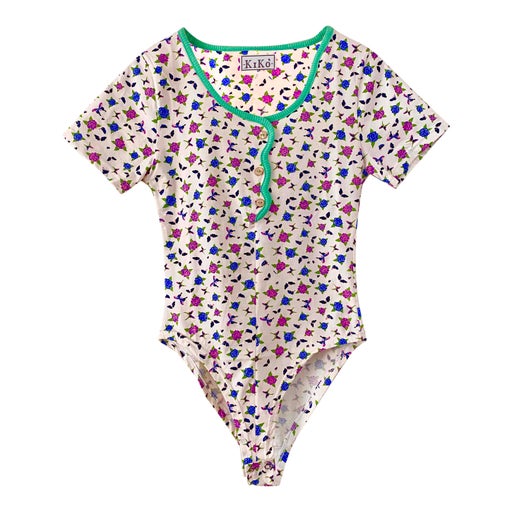 Body fleurs et papillons
