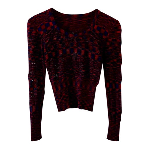Openwork wool sweater