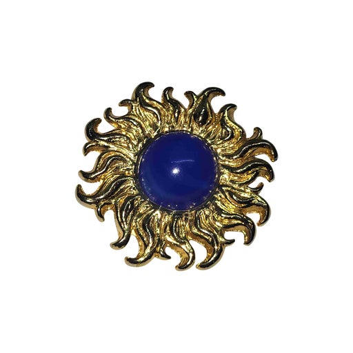 80's sun brooch