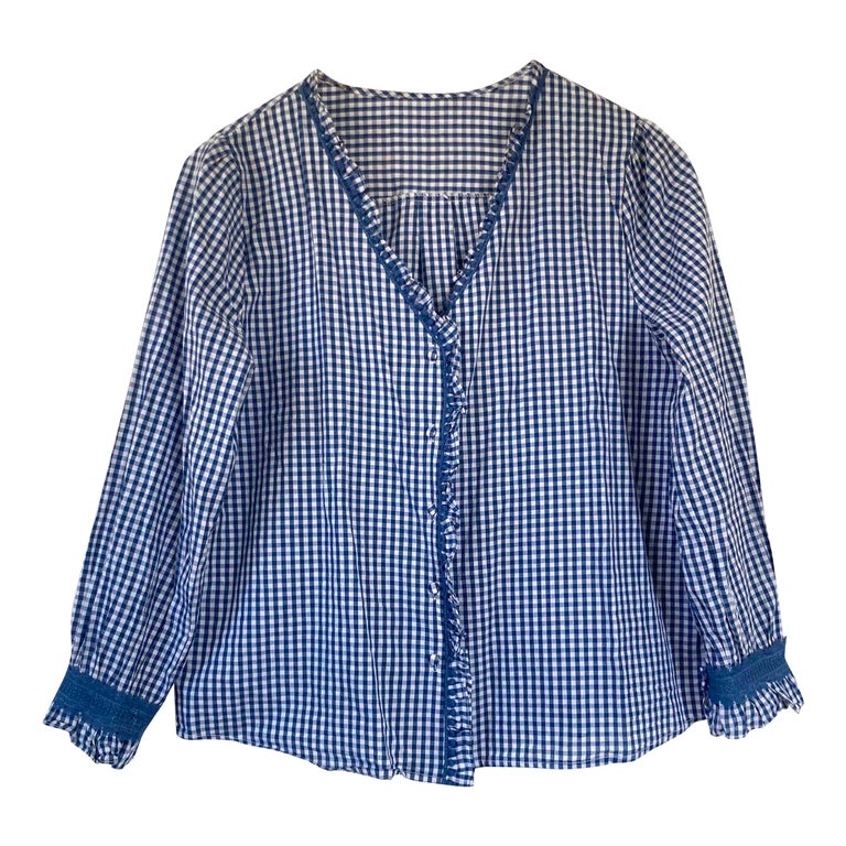 Blouse autrichienne vichy