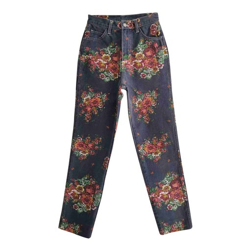 Jean à fleurs 90's 