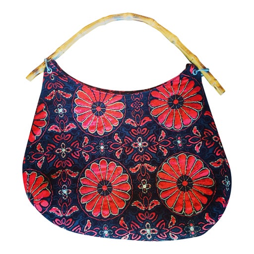 Grand Sac 70's en velours 