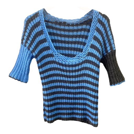 Top en maille rayé