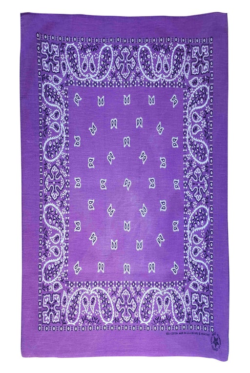 Bandana en coton violet