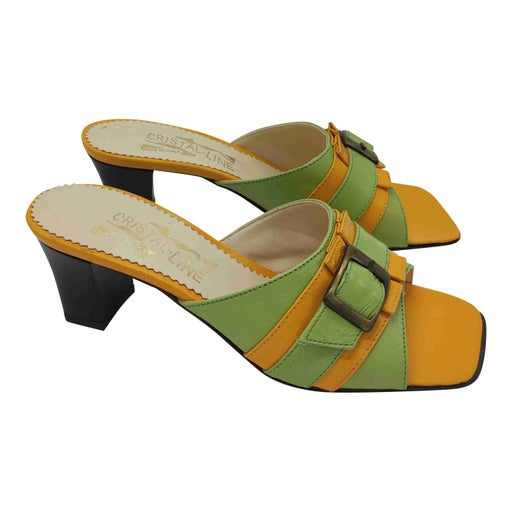 Mules en cuir