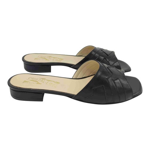 Mules en cuir