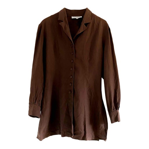 Veste longue en lin