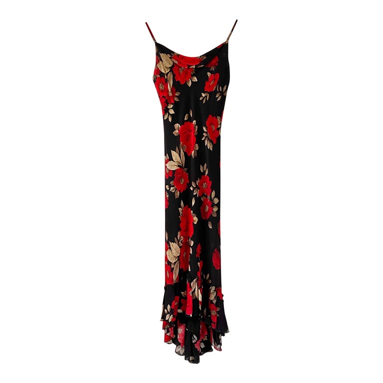 Robe longue à fleurs
