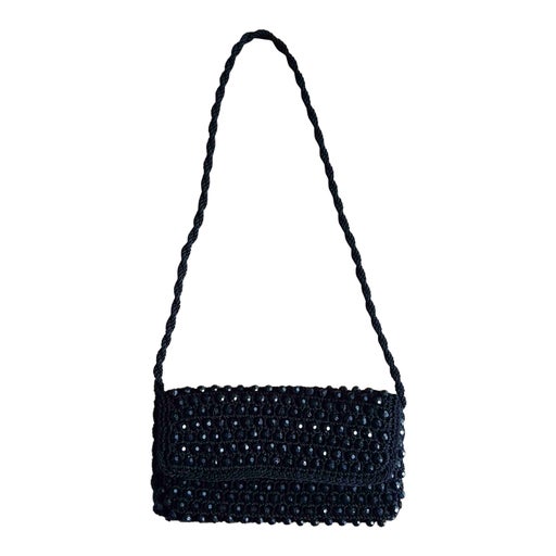 Crochet and bead bag