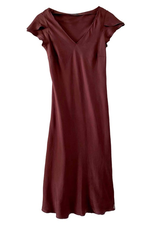 Silk midi dress