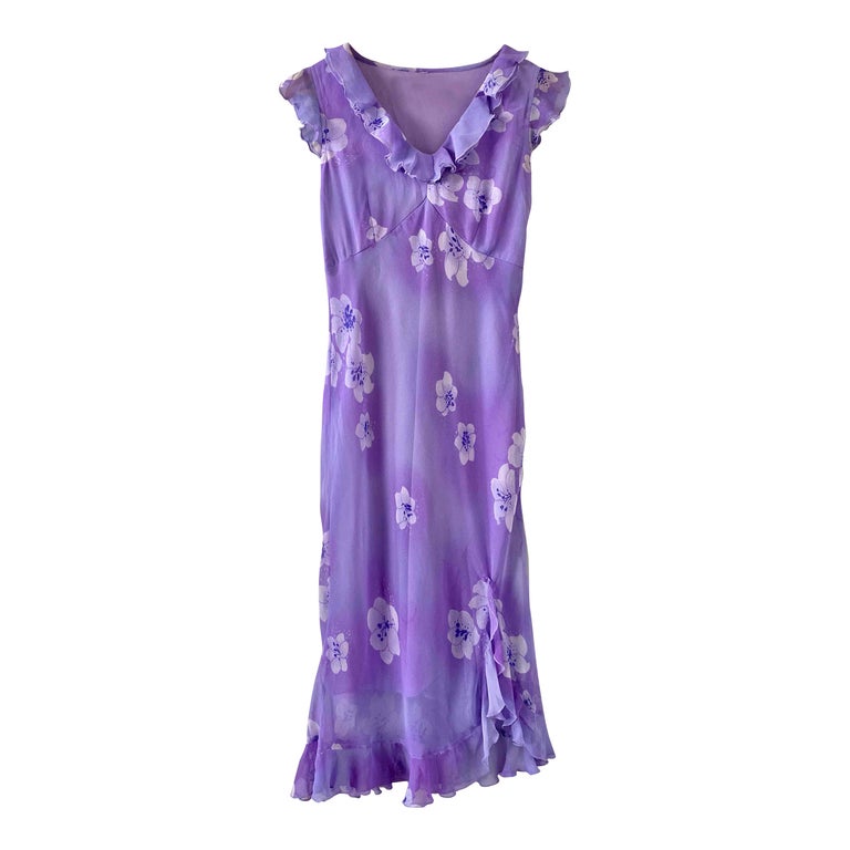 Robe midi à fleurs