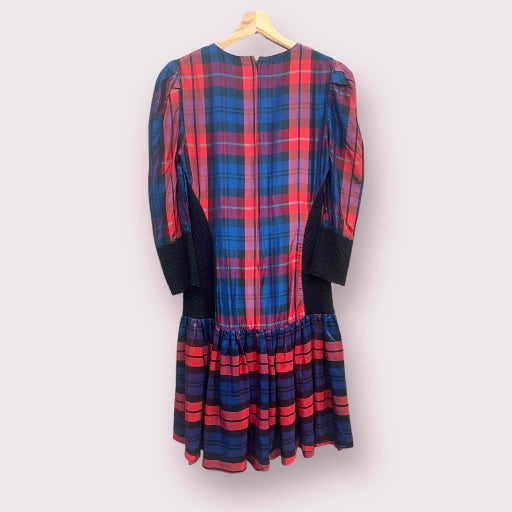 Iridescent tartan dress