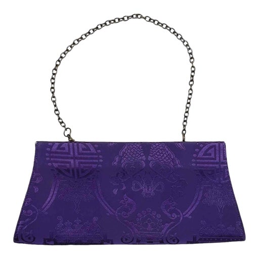 Silk baguette bag